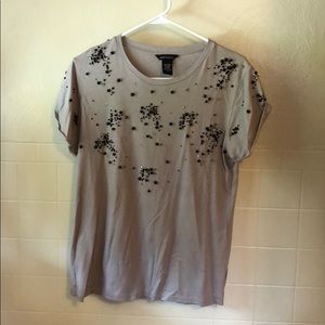 Women’s MODA International beaded t-shirt.